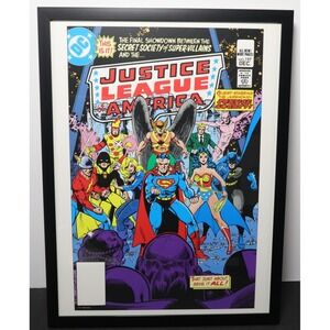 Justice League of America #197 Framed 12x16 Cover Art George Pérez | DC Comics